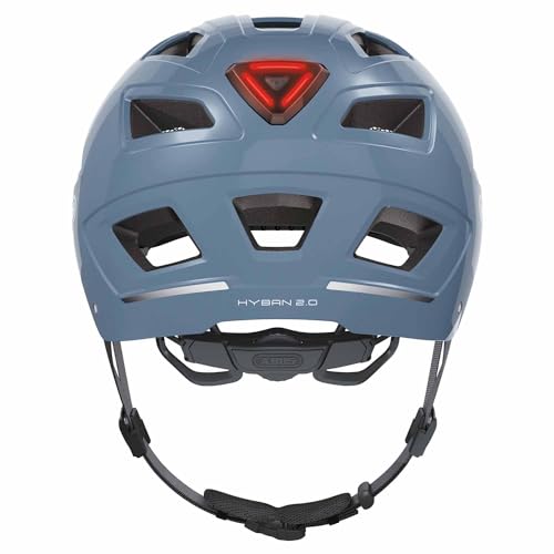 Abus Hyban 2.0, Cycling Helmet for Urban Commuting - Glacier Blue - M (52-58)