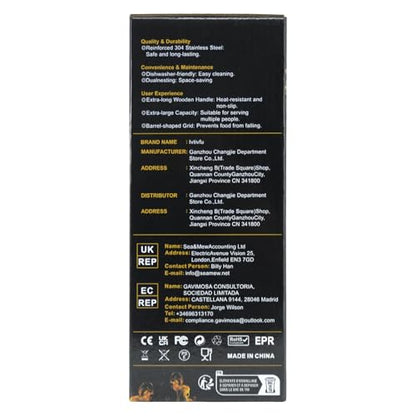 ivtivfu Rolling Grill Baskets (Hexagon), Removable Wooden Handle, 304 Stainless Steel, Nesting Grilling Net, BBQ Accessories Tools for Vegetables Shrimp, Outdoor Cooking Camping, Birthday Gifts for Men Dad Husband