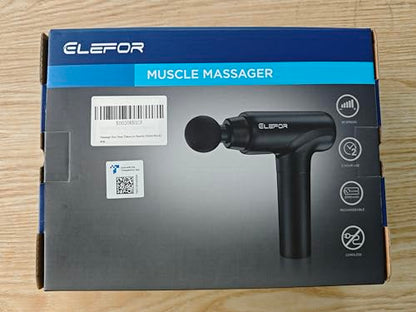 Massage Gun Deep Tissue,Percussion Back Massager Gun for Athletes Muscle Massage Gun for Pain Relief with 8 Massage Heads & 20 Speeds (Matte Black)