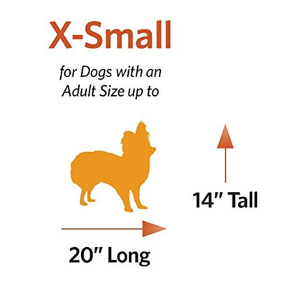 MidWest Homes for Pets XXS QuietTime Reversible Paw Print Pet Bed, Soft Faux Fur & Fleece 18-Inch Crate Mat for Small Dogs & Cats, Machine Washable, Blue and Cream