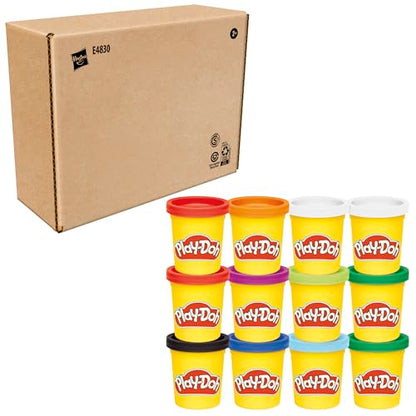 Play-Doh Jewel Colors Bulk 12-Pack of 4-Ounce Cans, Party Favors, Back to School Gifts, Prizes, & Party Favors, Kids Arts & Crafts, Preschool Toys, Ages 2+ (Amazon Exclusive)