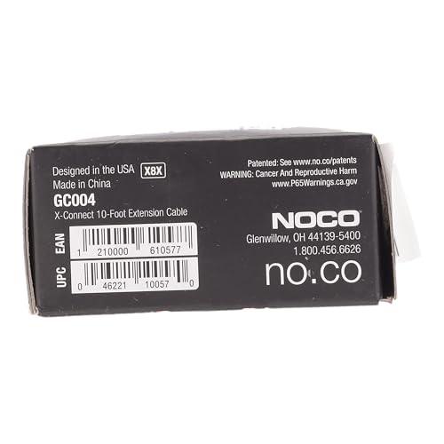 NOCO GC004 X-Connect 10-Foot Extension Cable Accessory Genius Smart Battery Chargers