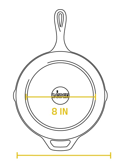 Lodge 10.25 Inch Cast Iron Skillet – Pre-Seasoned Frying Pan with Teardrop Handle – Oven, Stovetop, Grill & Campfire Use – Made in USA – Durable, Non-Toxic, Even-Heating Cookware – Black