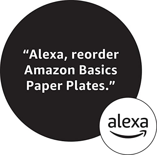 Amazon Basics Ultra Paper Plates, 6.87 Inch, Disposable, 600 Count (2 Pack of 300) (Previously Encore)