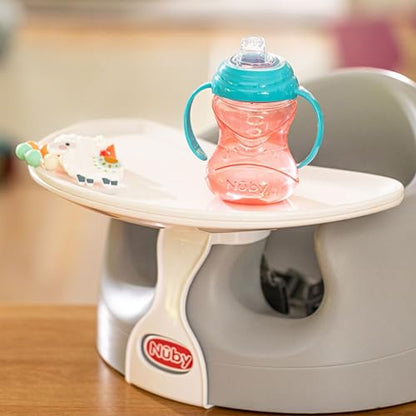 Nuby My Floor Seat Activity Tray - with Easy Release Latch and Easy to Clean - 4+ Months - White