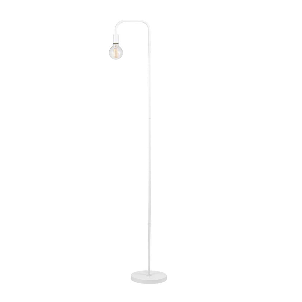 GLOBE Electric 67069 70" Matte White Floor Lamp with in-Line On/Off Foot Switch for Living Room, Bedroom, Home Improvement, Décor, and Office Accessories