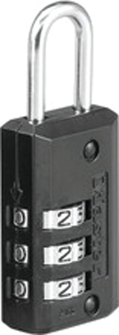 Master Lock Black Set Your Own Combination Luggage Lock, Custom Combo Suitcase Padlock for Travel Bags or Backpacks, 2 Pack, 646T