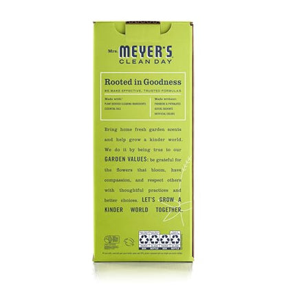 Mrs. MEYER'S CLEAN DAY Multi-Surface Cleaner Dispenser and Concentrate Starter Kit, 1 Glass Dispenser (16 Fl. Oz.) and 2 Concentrated Refills (2 Fl. Oz. each), Lemon Verbena, Makes 32 Fl. Oz. Total
