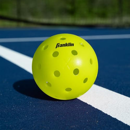 Franklin Sports Outdoor - X-40 Pickleball Balls - USA Pickleball (USAPA) Approved - 100 Bulk Pack Outside Pickleballs - Yellow - US Open Ball