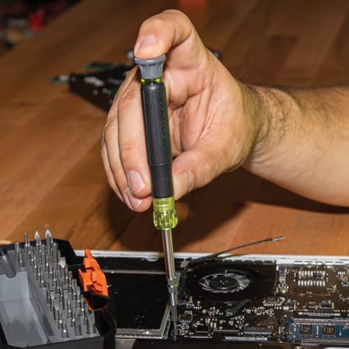 Klein Tools 32717 Precision Screwdriver Set with Case, All-in-One Multi-Function Repair Tool Kit Includes 39 Bits for Apple Products
