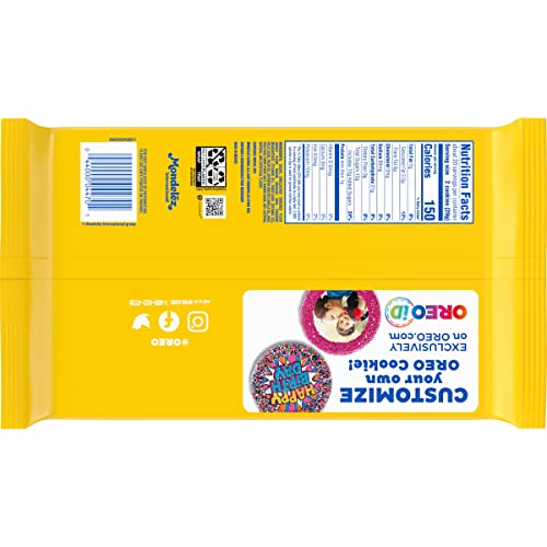 OREO Double Stuf Golden Sandwich Cookies, Family Size, 20 oz