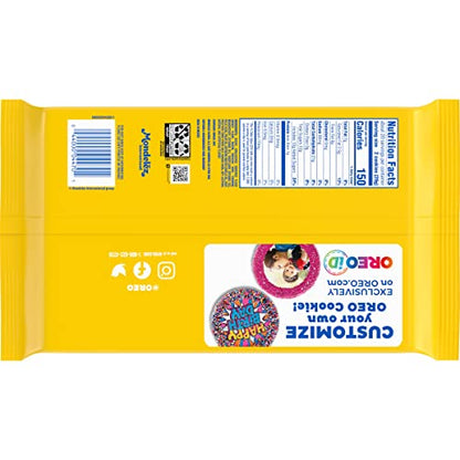 OREO Double Stuf Golden Sandwich Cookies, Family Size, 20 oz