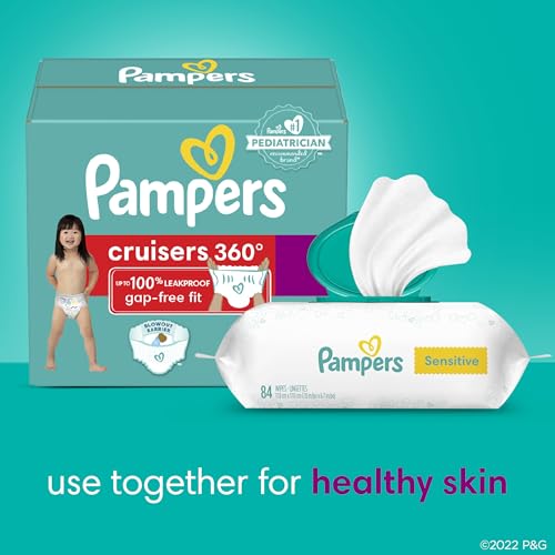 Pampers Diapers - Cruisers 360 - Size 5, 128 Count, Babyproof up to 100% Leakproof Pull-On Diaper