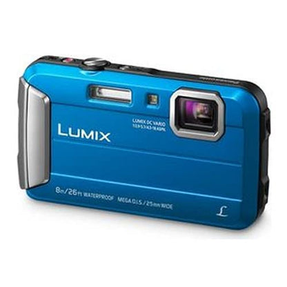 Panasonic LUMIX Waterproof Digital Camera Underwater Camcorder with Optical Image Stabilizer, Time Lapse, Torch Light and 220MB Built-In Memory – DMC-TS30A (Blue)