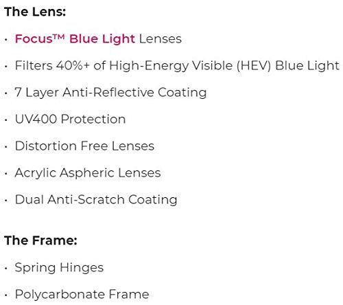 Peepers by PeeperSpecs unisex adult Dylan Focus Blue Light Filtering Reading Glasses, Honey Tortoise, 53 mm US