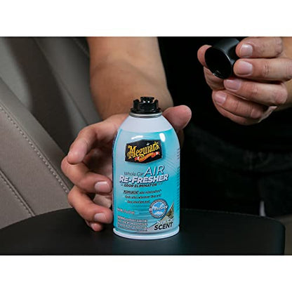 Meguiar's G16402 Whole Car Air Re-Fresher Odor Eliminator Mist, New Car Scent, 2 Fluid Ounces