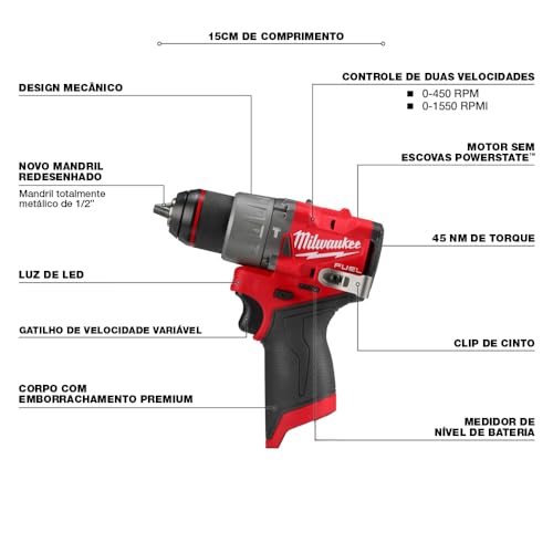 Milwaukee Electric - M12 Fuel. 1/2 Hammer Drill-Driver