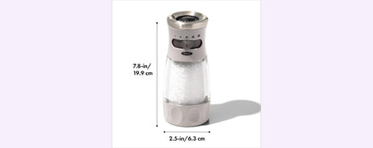 NEW OXO Good Grips Contoured Mess-Free Salt Grinder, Gray, One size