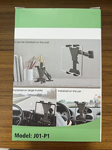 OHLPRO Heavy Duty Drill Base Tablet Holder Car Mount Dashboard for iPad/iPad mini Samsung Galaxy (All 7" - 11.5") Tablets, ipad Mount for Desks,Cars, Great for Wall, Truck, Commercial Vehicles Dash