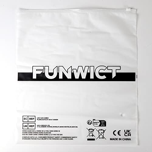 FUNWICT Adult Bike Helmet with Visor and Goggles for Men Women Mountain Road Bicycle Helmet Rechargeable Rear Light Cycling Helmet (L: 57-61 cm (22.4-24 inches), Black)