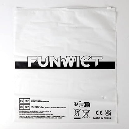 FUNWICT Adult Bike Helmet with Visor and Goggles for Men Women Mountain Road Bicycle Helmet Rechargeable Rear Light Cycling Helmet (L: 57-61 cm (22.4-24 inches), Black)