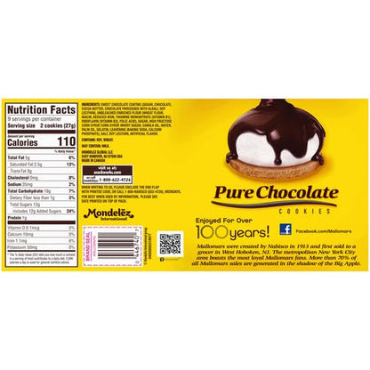Mallomars Pure Chocolate Cookies, 8 oz