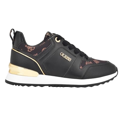 Guess Women's Loven3 Sneaker, Brown Multi 908, 7