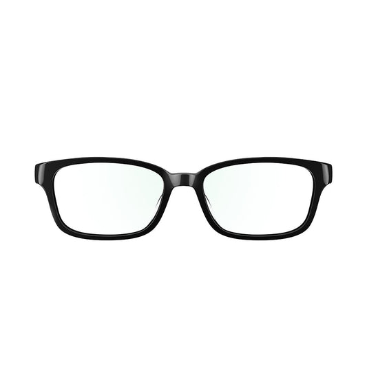 Amazon Echo Frames, an Alexa device (newest model), Smart glasses with Alexa, Rectangle frames in Classic Black with blue light filtering lenses