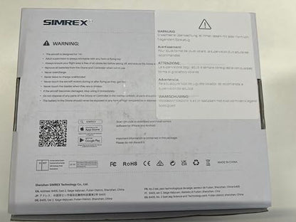 SIMREX Drone With Camera 1080P for Kids And Adults, RC Quadcopter with Altitude Hold, Mini Drone With One Key Start, Waypoint Fly, Headless Mode, 3D Flip, 3 Speeds, Remote Control Drone for Beginners