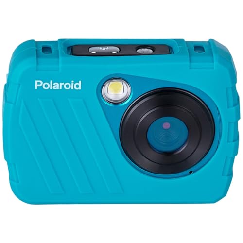 Polaroid IS048 Waterproof Instant Sharing 16 MP Digital Portable Handheld Action Camera, Teal