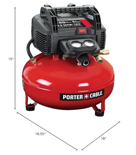 PORTER-CABLE Air Compressor, 6-Gallon, Pancake, Oil-Free (C2002-ECOM)