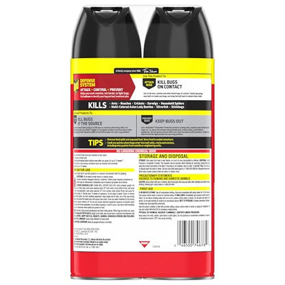 Raid Ant & Roach Killer 26, Fragrance Free Bug Killer for Home Use, Kills Bugs on Contact, 17.5 Oz, 2 Count