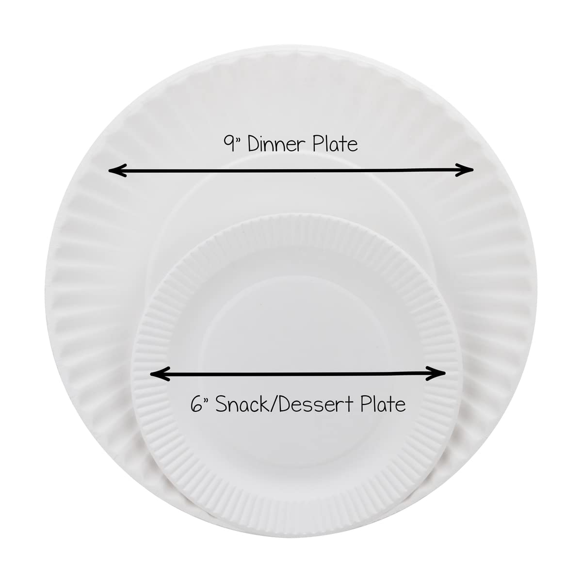 Hygloss Products Paper Plates - Uncoated White Plate - Use for Foodware, Events, Activities, Crafts Projects and More - Environmentally Friendly - Recyclable and Disposable - 6-Inches - 100 Pack