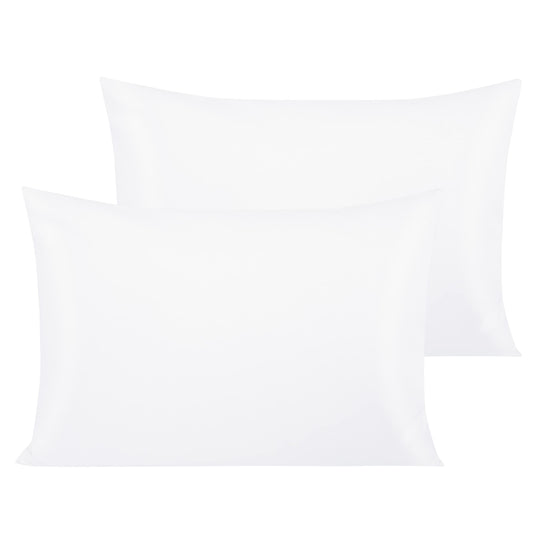 NTBAY Egyptian Cotton Toddler Pillowcases - Set of 2 - Travel Pillow Cases - 500 Thread Count Cotton 13x18 Pillow Covers - Envelope Closure Nursery Pillowcases, 13x18 Inches, White