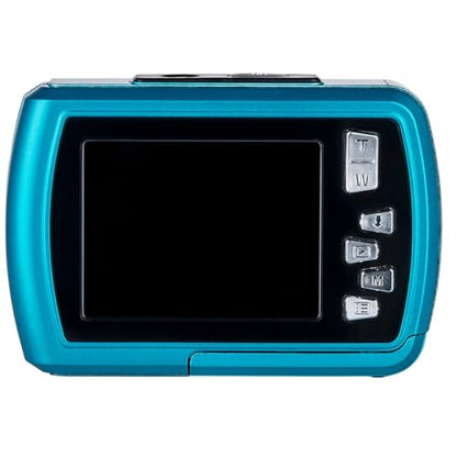 Polaroid IS048 Waterproof Instant Sharing 16 MP Digital Portable Handheld Action Camera, Teal