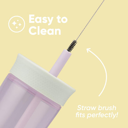 Owala Kids BPA-Free Plastic Tumbler with Spill Resistant Flexible Straw, Easy to Clean, Kids Water Bottle, Great for Travel, Dishwasher Safe, 15 Oz, Mint and Pink, (Unicorn)