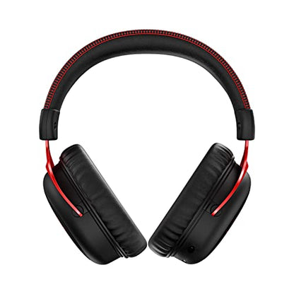 HyperX Cloud II Wireless - Gaming Headset for PC, PS5, PS4, Long Lasting Battery Up to 30 Hours, DTS Headphone:X Spatial Audio, Memory Foam, Detachable Noise Cancelling Microphone with Mic Monitoring