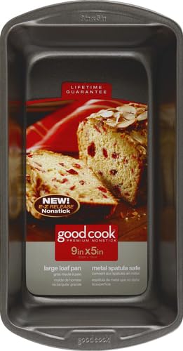 GoodCook Everyday Non-Stick 9” x 5” Bread Loaf Pan – Loaf Bread Pan for Baking, Steel Bread Baking Supplies, Baking Pans for Meatloaf, Breads, Cakes, Brownies, Lasagnas, Casseroles