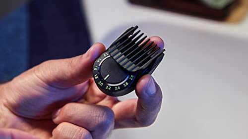 Norelco Philips Multigroom 7000 Series, All-in-One Trimmer, Beard Trimmer and Hair Clipper, 19-Piece Men's Grooming Kit for Beard, Head, Hair, Body, and Face, Soft Pouch, MG7910/49