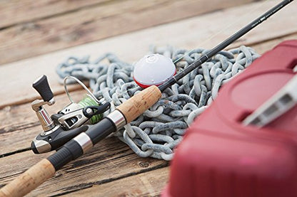 Reelsonar Portable Fish Finder Accurate Fish Depth Finder with Depth Range of 135 feet 10+ Hours Battery Life with iOS & Android App Wireless