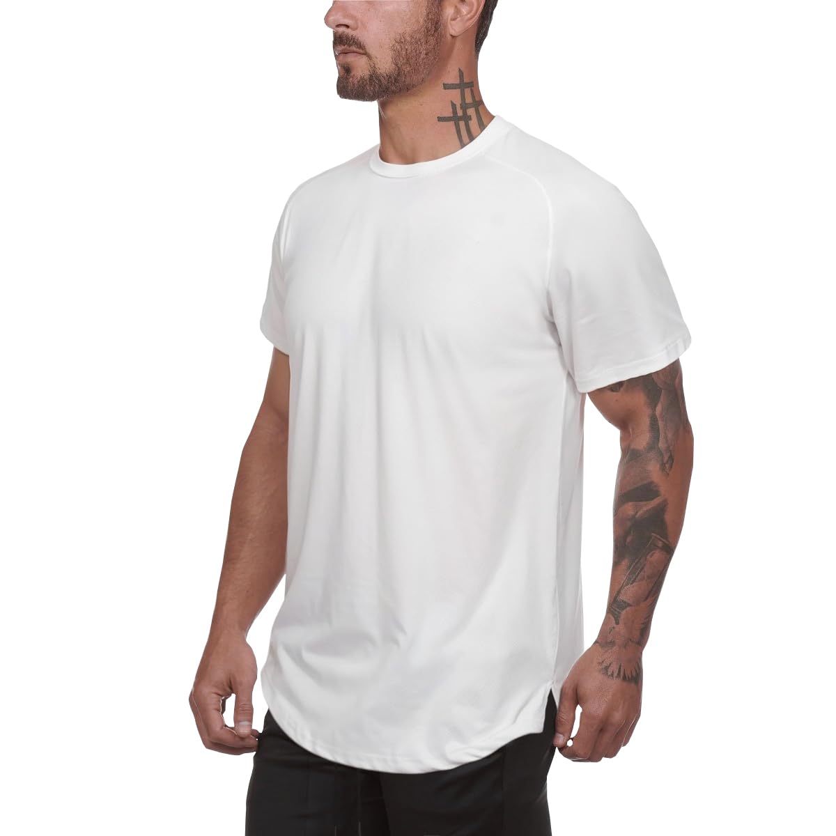 Muscle Killer 3 Pack Men's Gym Workout Bodybuilding Fitness Active Athletic T-Shirts Workout Casual Tee (Small, Black+Gray+White)