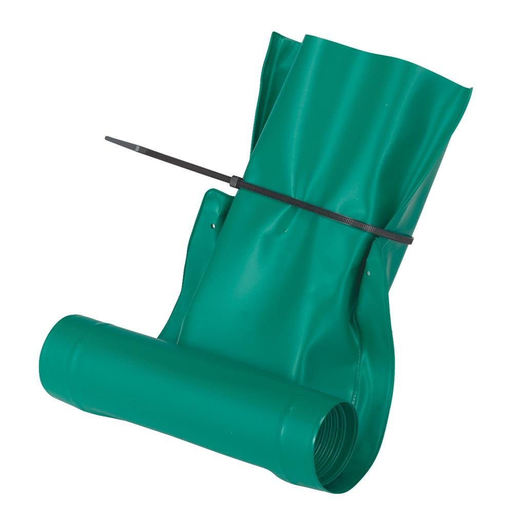 Frost King DE46 Automatic Plastic Drain Away Downspout Extender, Extends 4-Feet, Green
