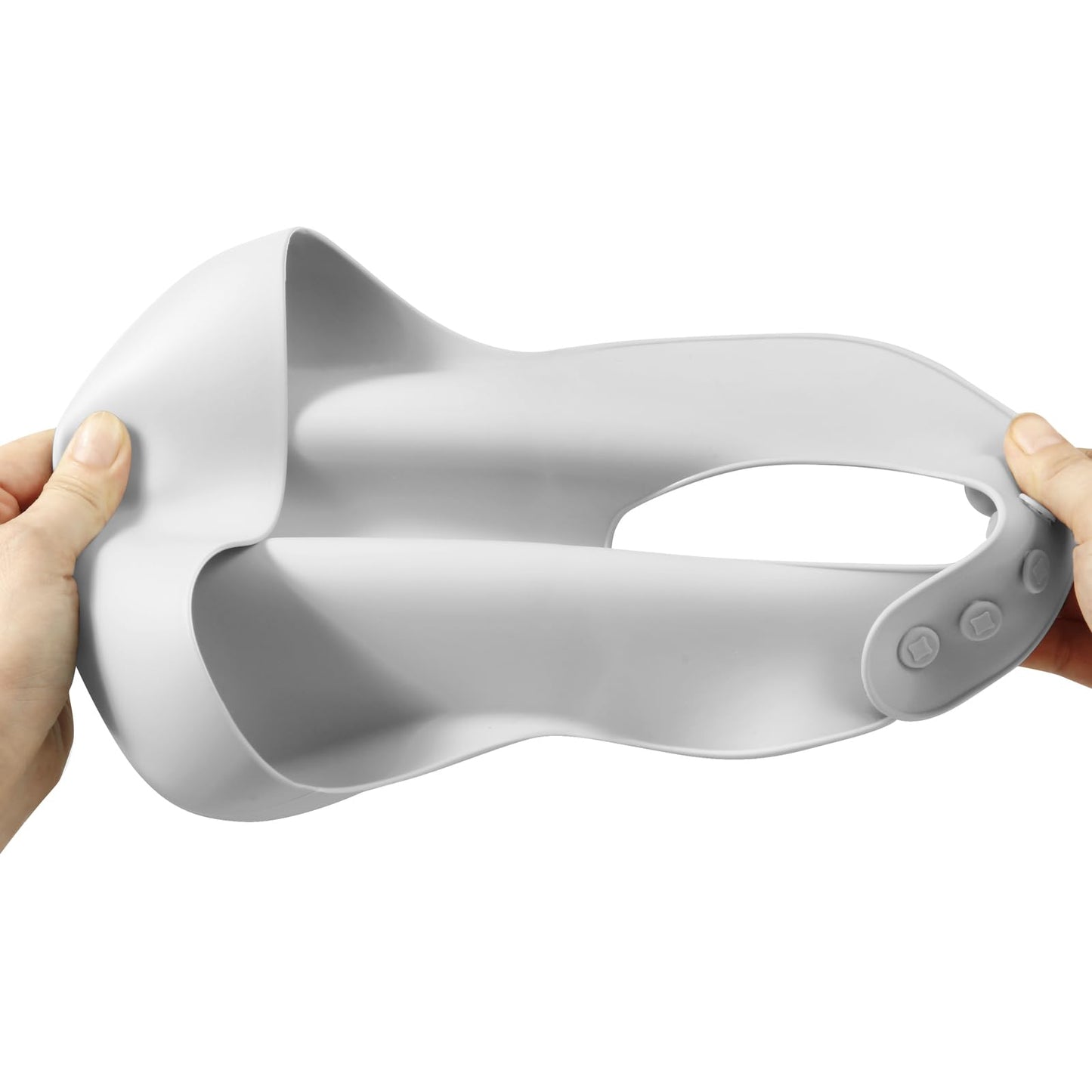 PandaEar 3 Pack Silicone Bibs for Boys Girls for Babies & Toddlers, Waterproof Feeding Bib with Large Food Catcher, BPA Free (Blue & Gray)