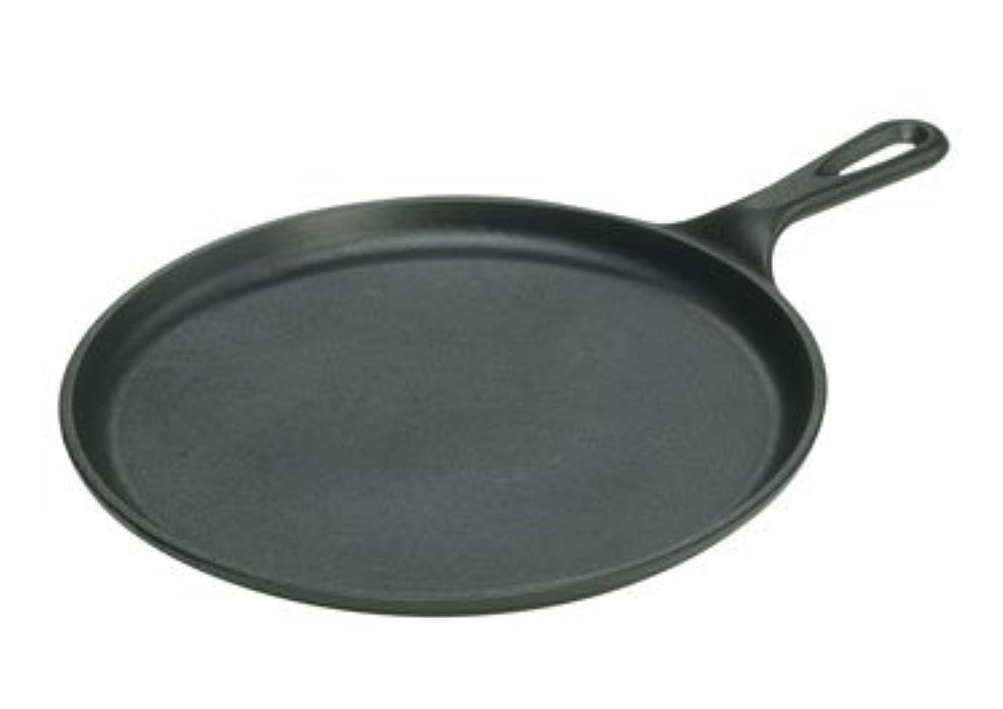 Lodge L9OG3 Cast Iron Round Griddle, Pre-Seasoned, 10.5-inch - Made in USA, Compatible with Stovetop, Oven, Grill & Campfire