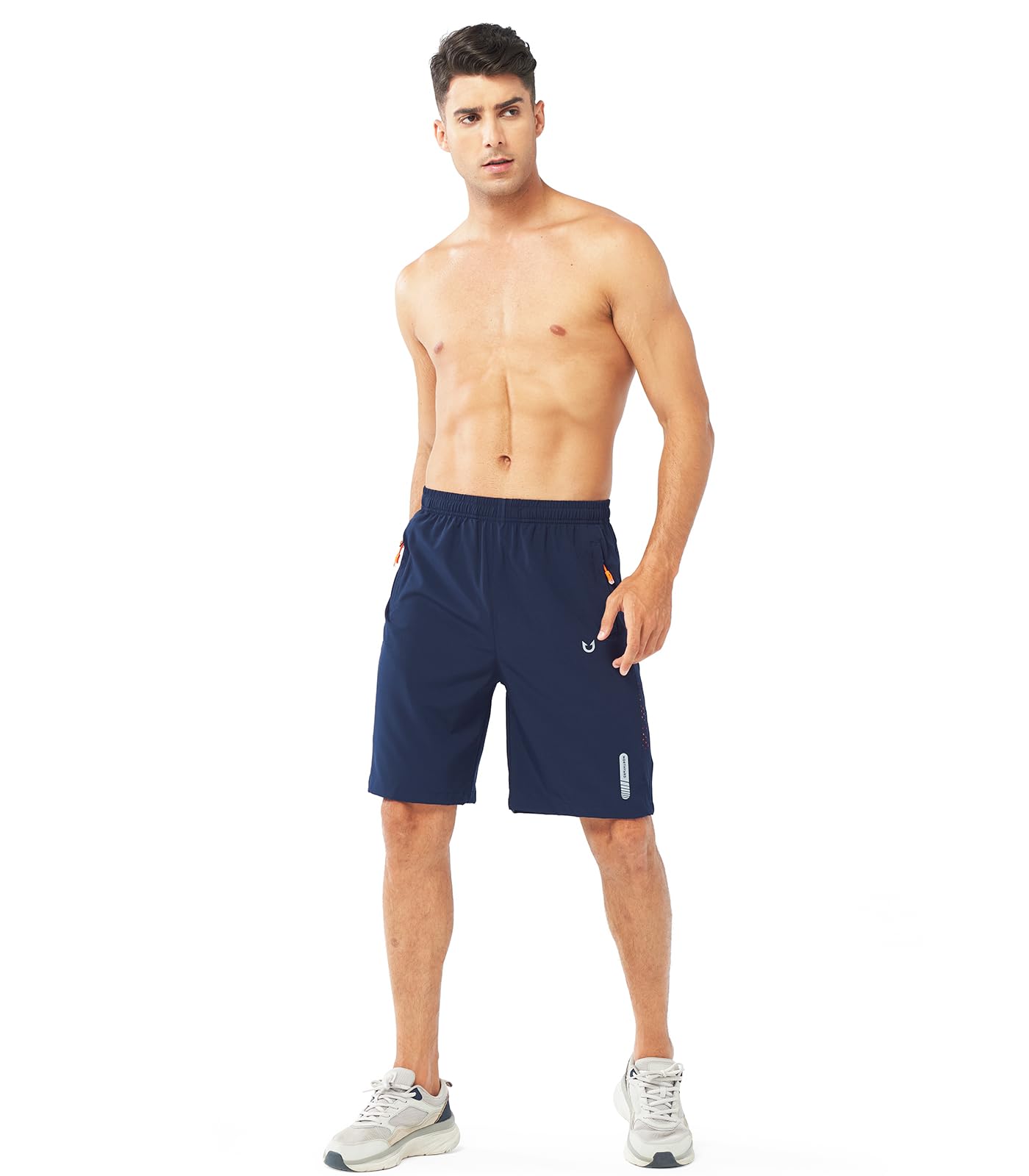 NORTHYARD Men's Athletic Running Shorts Quick Dry Workout Shorts 7"/ 5"/ 9" Lightweight Sports Gym Basketball Tennis Hiking Exercise NAVY-9inch XL