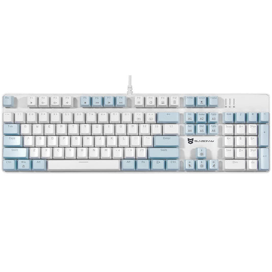 Mechanical Gaming Keyboard | Hot Swappable Mechanical Keyboard | Ice Blue Backlit Keyboard with Brown Switches and 104 Keys | Wired Gaming Keyboard | Mechanical Keyboard, PC Gaming Keyboards