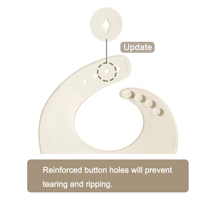 PandaEar Silicone Baby Bibs Set of 3 for Toddlers, BPA Free Waterproof Adjustable Feeding Bib with Large Pocket Food Catcher (Pink)