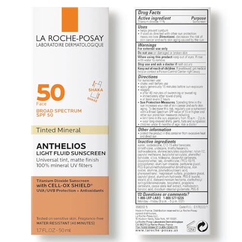 La Roche Posay Anthelios 50 Mineral Tinted Ultra Light Sunscreen Fluid 50ml/1.7oz