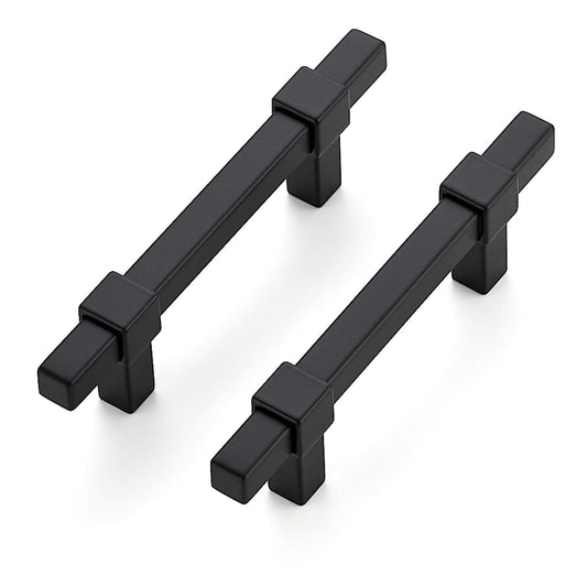Ravinte Decor 30 Pack Black Cabinet Handles - 3" Hole Center Cabinet Pulls Matte Black Drawer Pulls Cabinet Hardware Kitchen Handles for Cabinets