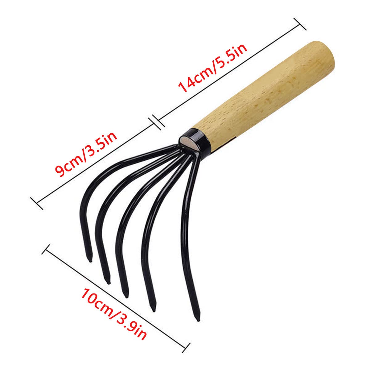 HAOHIYO ASANO Japanese Ninja Claw Rake and Cultivator (Basic Pack) (05080)
